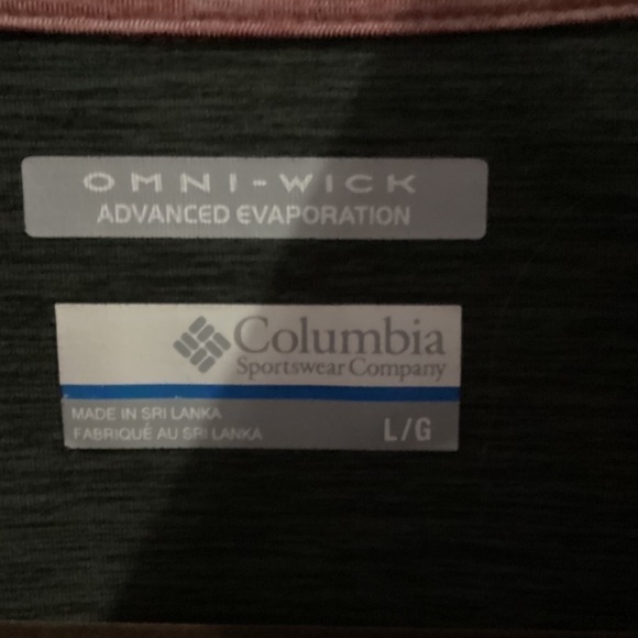 Columbia Men’s Large 1/4 Zip Long Sleeve Omni-Wick Pullover - Picture 4 of 8